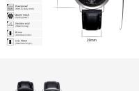 Reloj De Cuarzo Para Hombre SINOBI Original Con Correa De Cuero Moda Y Diseño Simple Resistentes Al Choque Y Al Agua - details 6