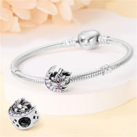 Pendiente Original De Joyería De Moda Clásica Serie Romántica Loto De Bolas S925 Plata Pura Con Zirconia Regalo DIY - details 36