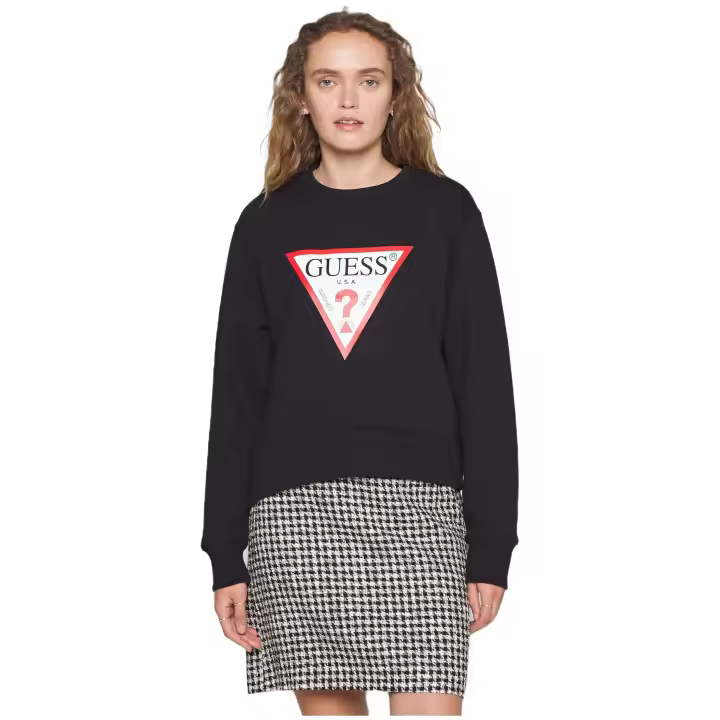 Sudadera Guess Original Fleece para mujer en color negro - 1