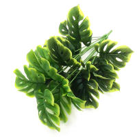 Planta Artificial De Monstera Grande 70cm Con 18 Hojas De Palma Falsa Para Decoración De Jardín Y Habitaciones Material Plástico Verde - details 10