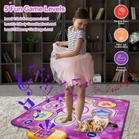 Tapete musical de baile LED para niñas de 3 a 8 años - Marca KAKOO - Morado - details 0