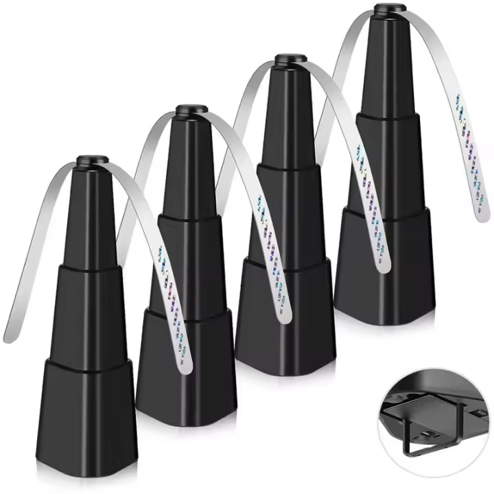 Ventilador de moscas de escritorio, Spinner with Placas holográficas, Repelente de moscas para picnics, restorante, Fiesta, Hogar, barbacoa (1 Paquete) - 1