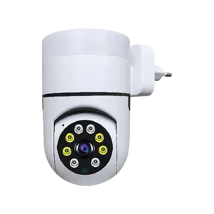 Cámaras de Vigilancia WiFi Wireless 1080P LED Night Light Detección de Movimiento para Vigilancia  (Enchufe de la UE)360° Camara Wifi De Seguridad Monitor Para Casas Sensor Movimiento Audio Noche - 1
