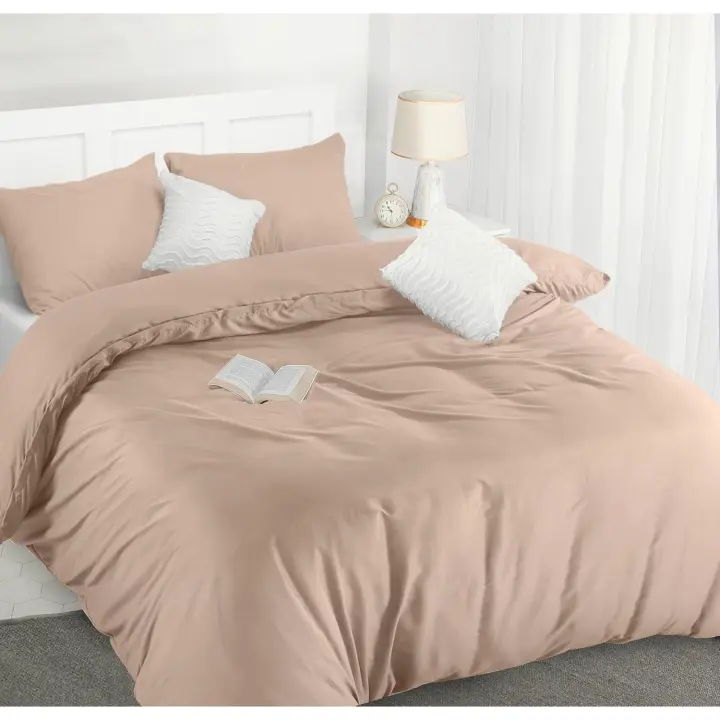 Utopia Bedding Duvet Cover Double - Soft Microfibre Polyester with Pillow cases - Quilt Cover Set (Purple) - 1