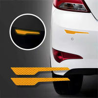 2pcs/set Almohadillas De Seguridad Reflectoras Para Parachoques De Coche Adhesivo De Alarma Reflectante Para Parachoques Trasero - details 9