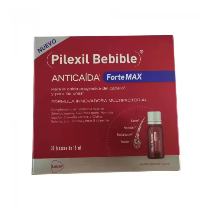 Pilexil Bebible Anticaída Forte MAX - 30 Frascos 15ml - 1