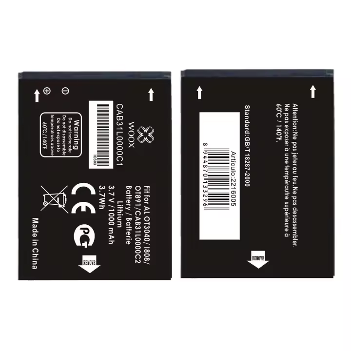 Bateria CAB31L0000C1 PARA ALCATEL OT3040/I808/OT891 1000MAH 3.7V 3.7WH TODOBARATO 24HORAS - 1