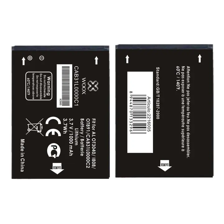 Bateria CAB31L0000C1 PARA ALCATEL OT3040/I808/OT891 1000MAH 3.7V 3.7WH TODOBARATO 24HORAS - 1