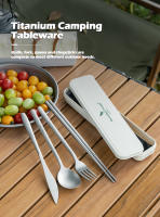 Set De Utensilios De Cocina De Camping De Titanio Boundless Voyage Cuchillo Fork Cuchara Conjunto De Chopsticks Para Viajes Y Expediciones - details 8