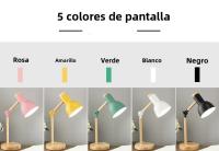 Lámpara De Escritorio Plegable De Madera Nórdica Para Estudiantes Con Interruptor De Botón Empuñadura AC85-260V EU/US/UK Plug - details 2