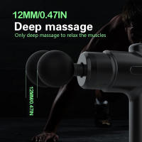 Masajeador De Músculo Portátil Fascia Gun Percusión Profunda Para Atletas Massajeador De Relajación Corporal Material Plástico Negro - details 5