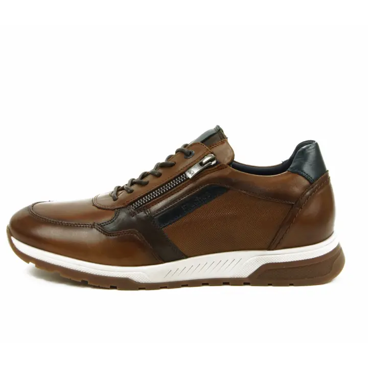 Fluchos mod. 1600 zapato sport para hombre en piel natural, cremallera - 1