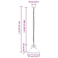 vidaXL Lámpara colgante E27 negra Ø 31 cm Hierro - details 7