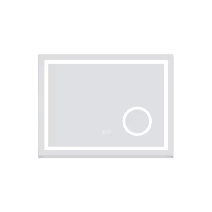 AICA Espejo de baño LED + Espejo de aumento + Bluetooth + Infinitamente regulable - 1