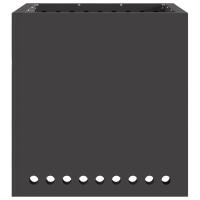 vidaXL Hoguera Sin Humo Cuadrada Negra 48x48x50 cm Acero - details 2
