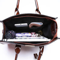 Bolso de mano de lujo para Mujer, Bandolera de Charol PU de Diseño de Cocodrilo, Bolso de Hombre Retro - details 22