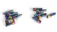 6pcs Tornillos Y Juntas Para Manillar De Bicicleta MTB Y Carretera TANKE M5 * 18 15mm Arco De Botella Arco De Agua Arco De Bebida Color Arco Iris - details 7