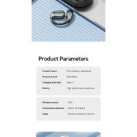 Auriculares Bluetooth Inteligentes AI 2025 with Traducción Simultánea 144 Idiomas - Diseño Open-Ear Ergonómico, 12h Autonomía, Cancelación de Ruido y Grabación de Reuniones (Cert.) CE, IPX5) - Negro/Plata - details 1