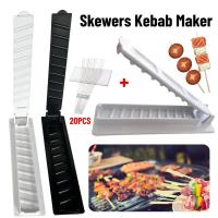Barbacoa Skewers Kebab Maker Fila Única Herramientas Para Preparar BBQ Reutilizable Fácil De Usar Gadgets De Cocina Para Camping - details 0