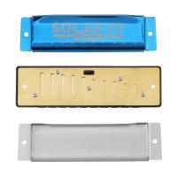 Harmonica Blues De 10 Agujeros 20 Aros Para Principiantes Con Placa De Arcilla De Cobre Marrón / Negro Regalo De Órgano De Bocina - details 6