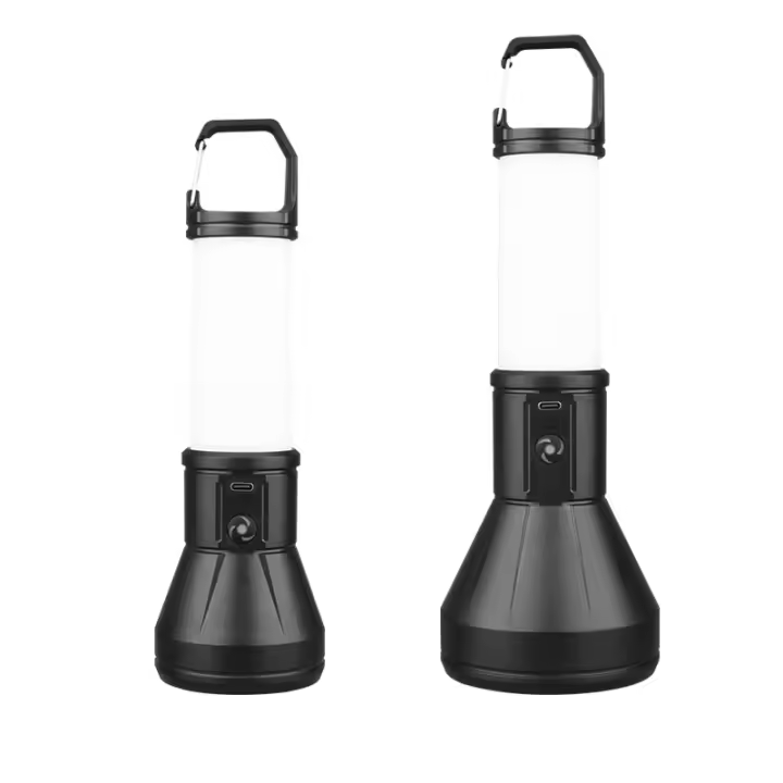 Nueva luz LED para acampar con carga USB, linterna con gancho con clip multifunción para exteriores, luz para acampar - 1