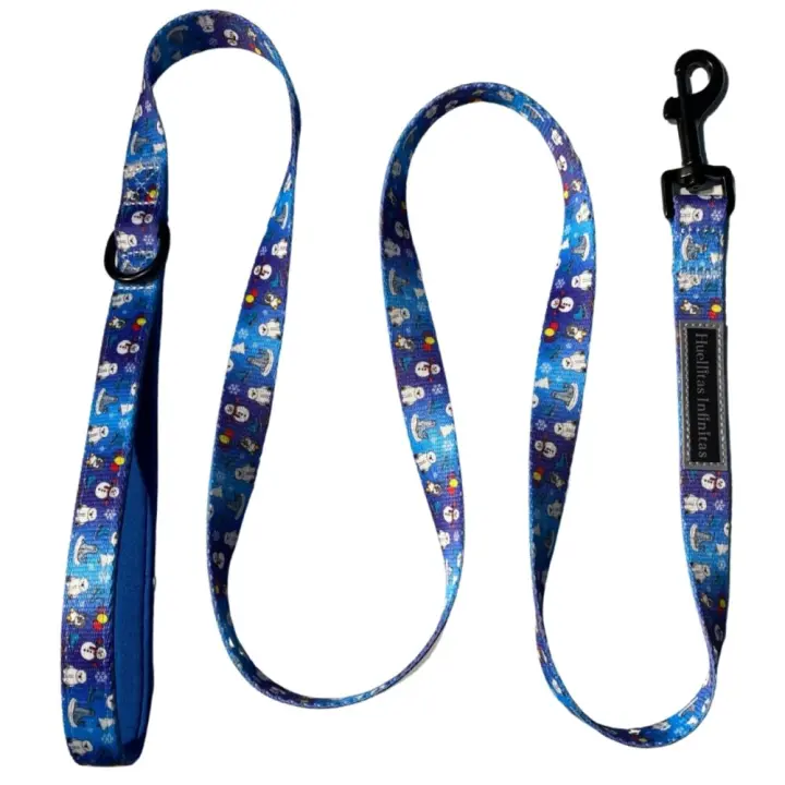 Huellitas Infinitas - Colección Penguin Friends - Correa para Perro - Diseño Original - Gran Resistencia - Ideal para Gatos - 1