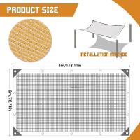 Sombra Premium, Canvas protectora UV duradera with ojales y Bordes reforzados, Pantalla DE PRIVACIDAD Perfecta para patios al Aire Libre, Jardines, pérgolas y Toldos, 1 Unidad - details 2