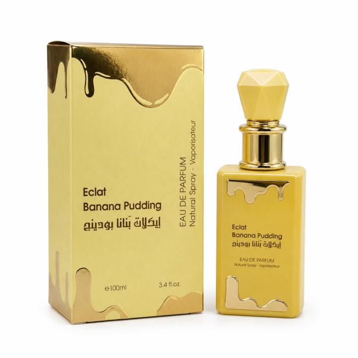 Perfume Eclat Banana Pudding de Fragrance Couture Eau de Parfum 100ml aroma dulce gourmand con notas de plátano… — oferta en Miravia