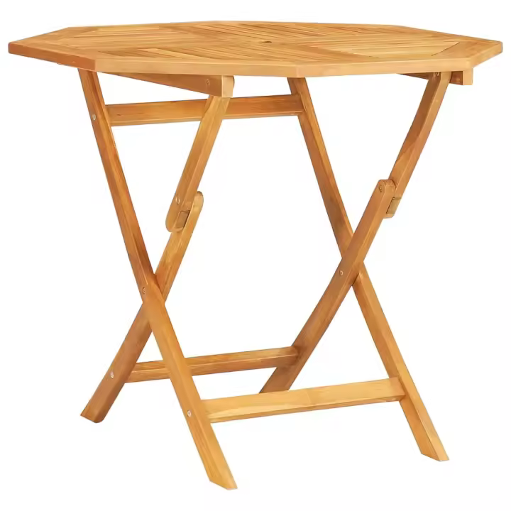 Mesa de Jardín plegable Madera de Teca maciza 85x85x76 cm - 1