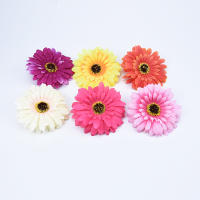 Flores Artificiales De Girasol Y Margarita 10Cm Para Decoración De Navidad Casas Bodas Regalos DIY Plantas Falsas De Seda Baratas - details 4