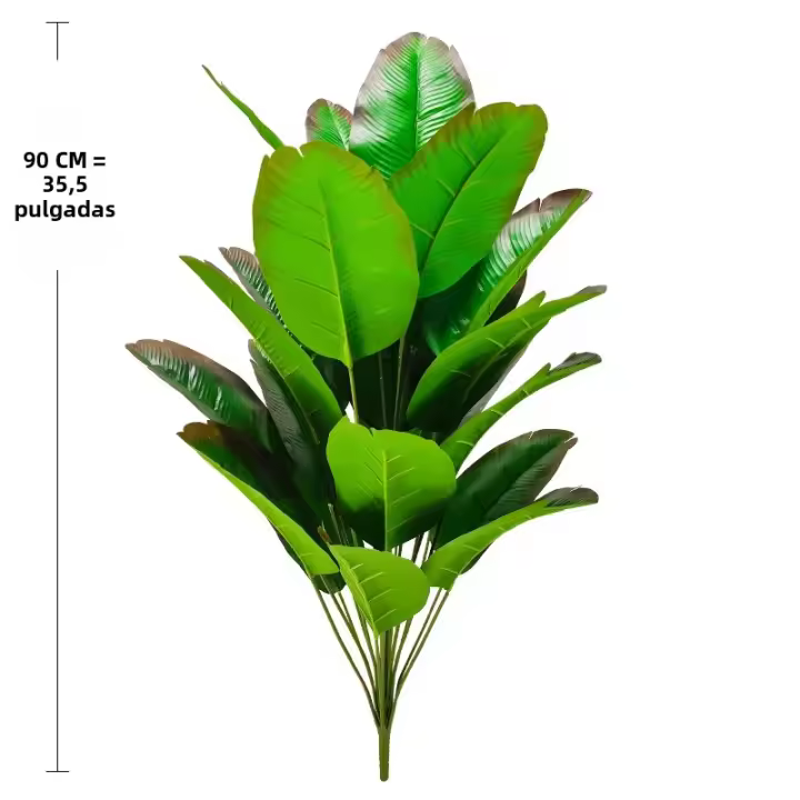 Planta Artificial De Banano Verde Grande 86-120cm Decoración Para Interior Y Exterior Ideal Para Bodas Y Jardines - 1