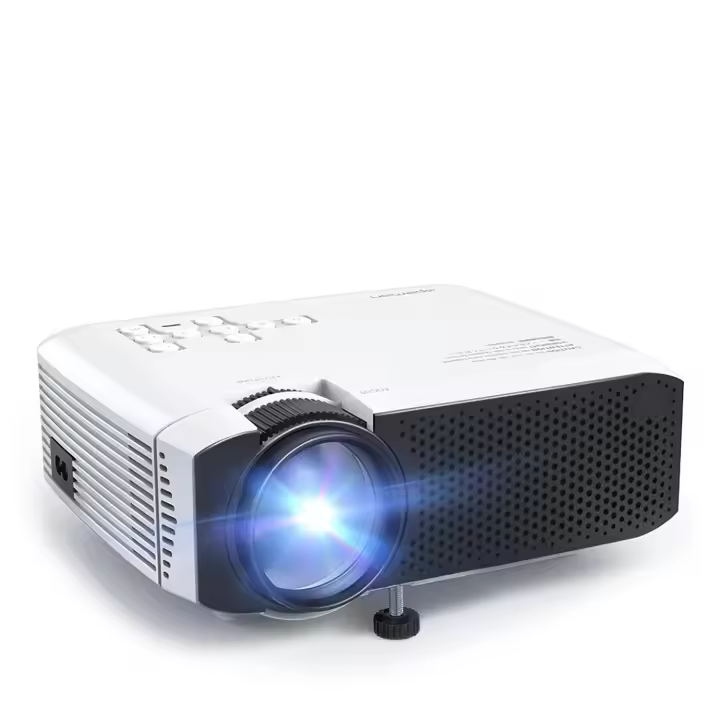 DAM. Video Proyector HD 1080P, 3500 lúmenes con altavoces duales, conexión HDMI/USB/VGA/AV/Micro SD 19x16x7cm. - 1