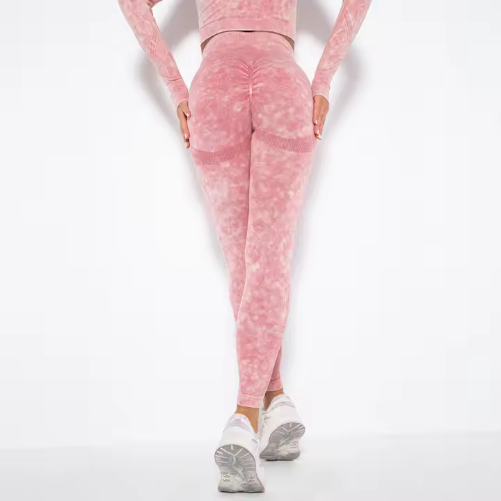 SSITO Conjunto de Yoga sin Costura para Mujer, trajes Deportivos para Fitness, ropa de Gimnasio, Top Short de manga Largo, camisas, Mallas para Corver High, pantalones de entrenamiento - 1