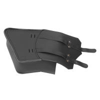 Bolsas De Sillín Universales Para Motocicleta En Cuero PU Negras Luggage De Estilo Bobber Custom Para Harley Sportster XL 883 1200 Honda Yamaha - details 1