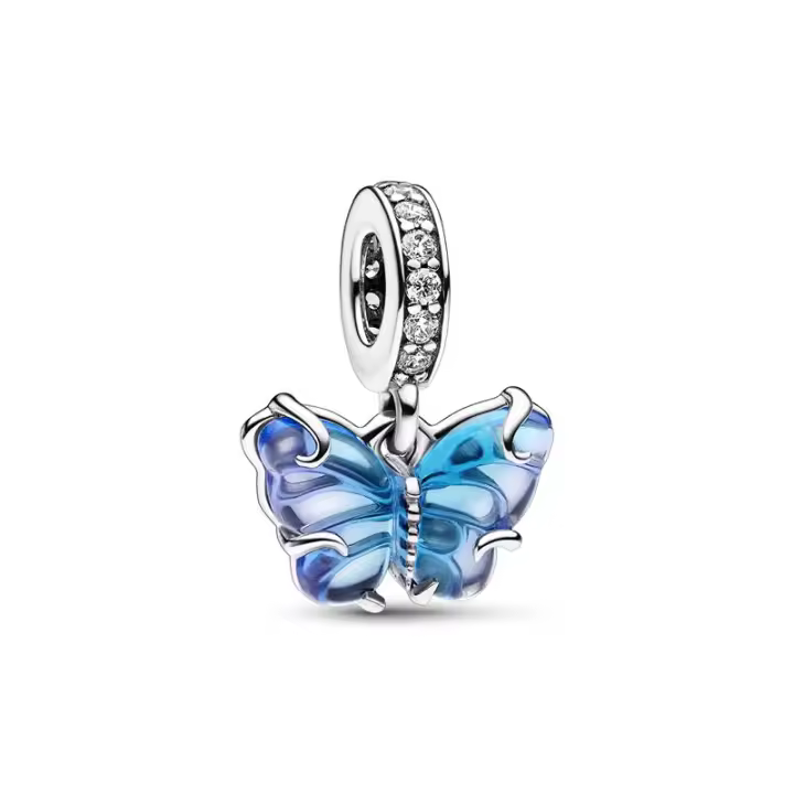 Charm Colgante Pandora de Cristal de Murano Mariposa 792698C01 - 1