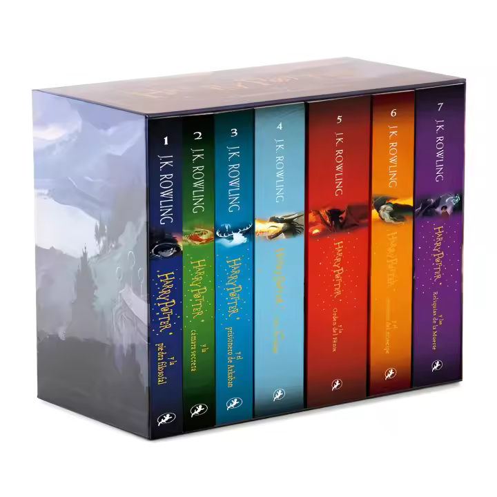Pack Libros Harry Potter - La serie completa de libro de bolsillo en un estuche con las 7 novelas - 1
