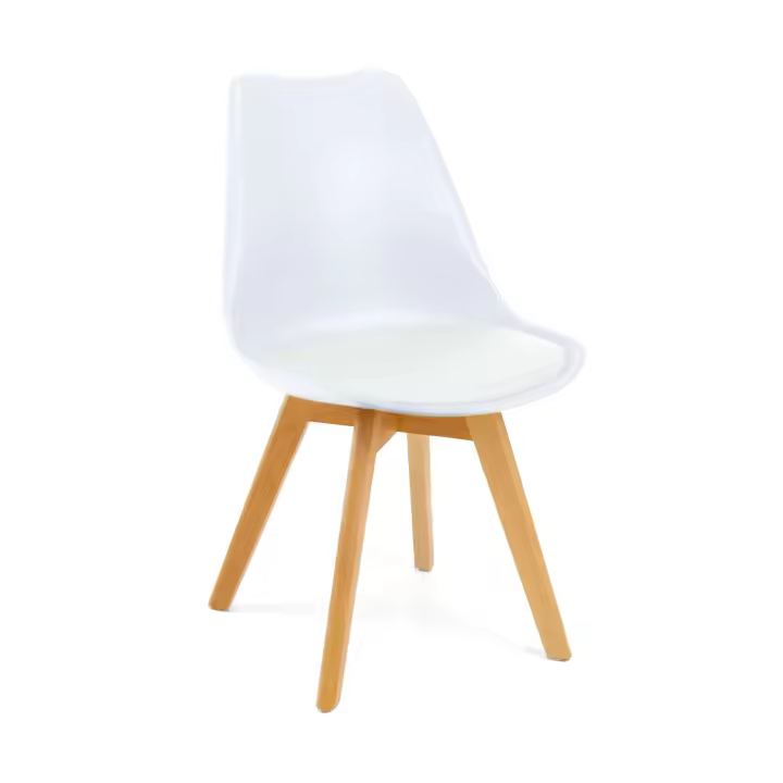 Pack Sillas Nórdic Estilo Nórdico Color Blanco y Roble 83x49x56 cm - 1