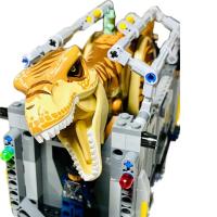 Bloques De Construcción De Dinosaurio Jurassiced Serie Nueva T-Rex Transportador Para Niños Regalo De Navidad Compatible Con Lego ABS Sin Batería - details 2