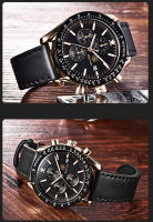 Reloj Deportivo Casual BENYAR Para Hombre Lujo Impermeable Cuarzo Cuero Militar Cronógrafo Reloj De Pulsera Top Marca - details 11
