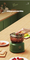 Mini Trituradora De Carne Eléctrica Con Cargador USB 350ml Molinillo De Ajo Y Verduras Herramientas De Cocina Wireless Molidor De Ajo - details 1