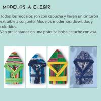 QUALITY TOWELS. ALBORNOZ de BAÑO UNISEX  con capucha y cinturón extraíble de terciopelo jacquard tejido 100% algodón de 500 grs/m2. Diferentes tallas y modelos a elegir. - details 2