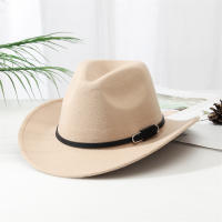 Sombrero De Vaquero Occidental Para Hombres Y Mujeres Amplio Para Otoño Invierno Estilo Cowgirl Fedora Casual Material COTON Y POLYESTER - details 10