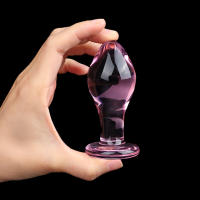 Nueva Broca De Cristal Rosa Anal Plug Estimulador Prostate Massajeador Masturbador Juguetes Sexuales Para Mujeres Hombres Gays - details 2