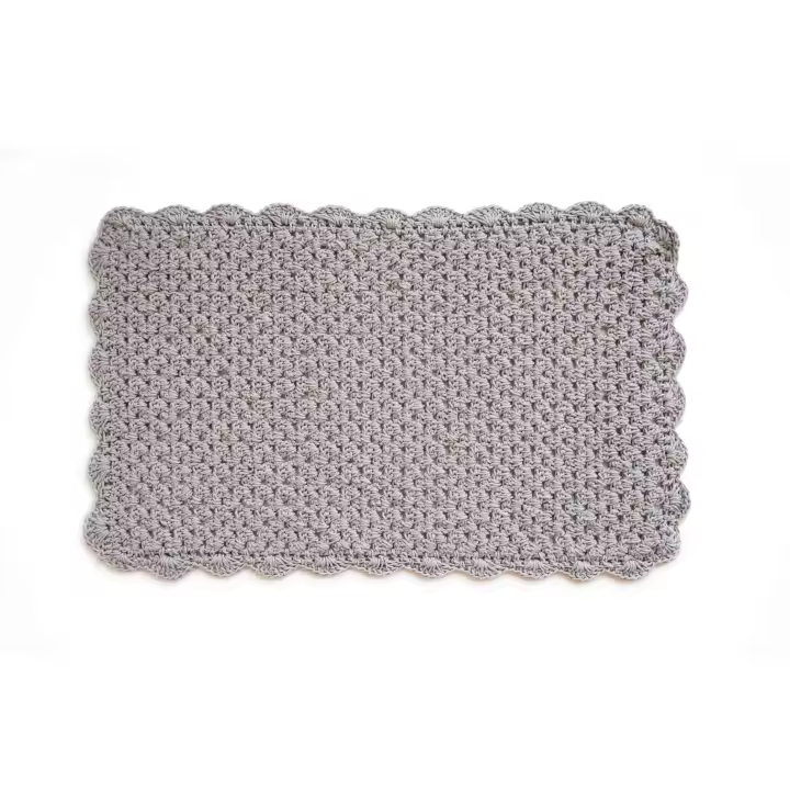Parentesi Quadra  -  ALFOMBRA KNIT GRIS 60X90 CM - 1