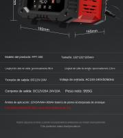 Cargador Inteligente De Batería Para Coche Y Motocicleta 20A/10A 12V/24V Compatible Con Lithium AGM GEL Lead-Acid LiFePO4 - details 23