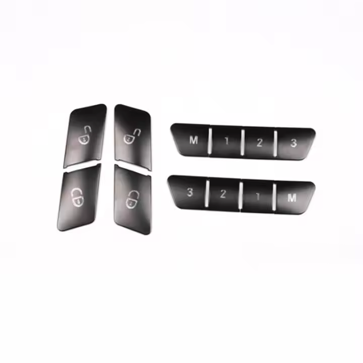Pegatinas de Botón de Bloqueo de Memoria de Asiento de Coche 12Pcs Cubierta de Adorno para C E Class CLA GLA GLS ML - 1