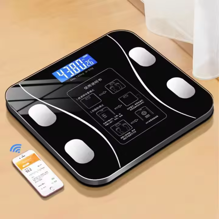 Báscula De Peso Inteligente Bluetooth Escala Electrónica Para El Hogar Medidor De Grasa Corporal Escala Humana Para El Hogar - 1