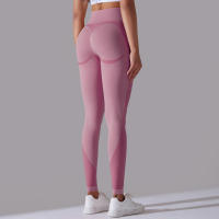 Mallas de Yoga de nailon para mujer, pantalones deportivos de cintura alta, elásticos, ajustados, transpirables, para entrenamiento - details 38
