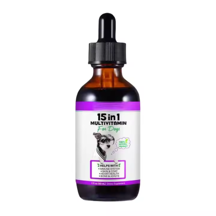 Gotas multivitamínicas 15 en 1 para perros y gatos - Refuerzo nutricional - 1