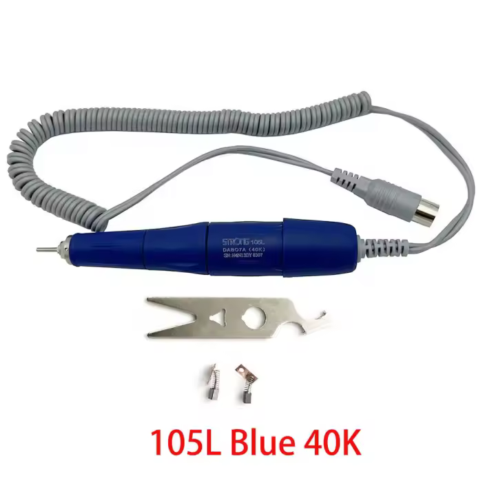 MicroMotor Eléctrico Para Uñas 210 102L 102LN 105L 35K 40K 45K Herramienta De Manicura Con Velocidad Sin Carga De 35000rpm Potencia De 65W - 1